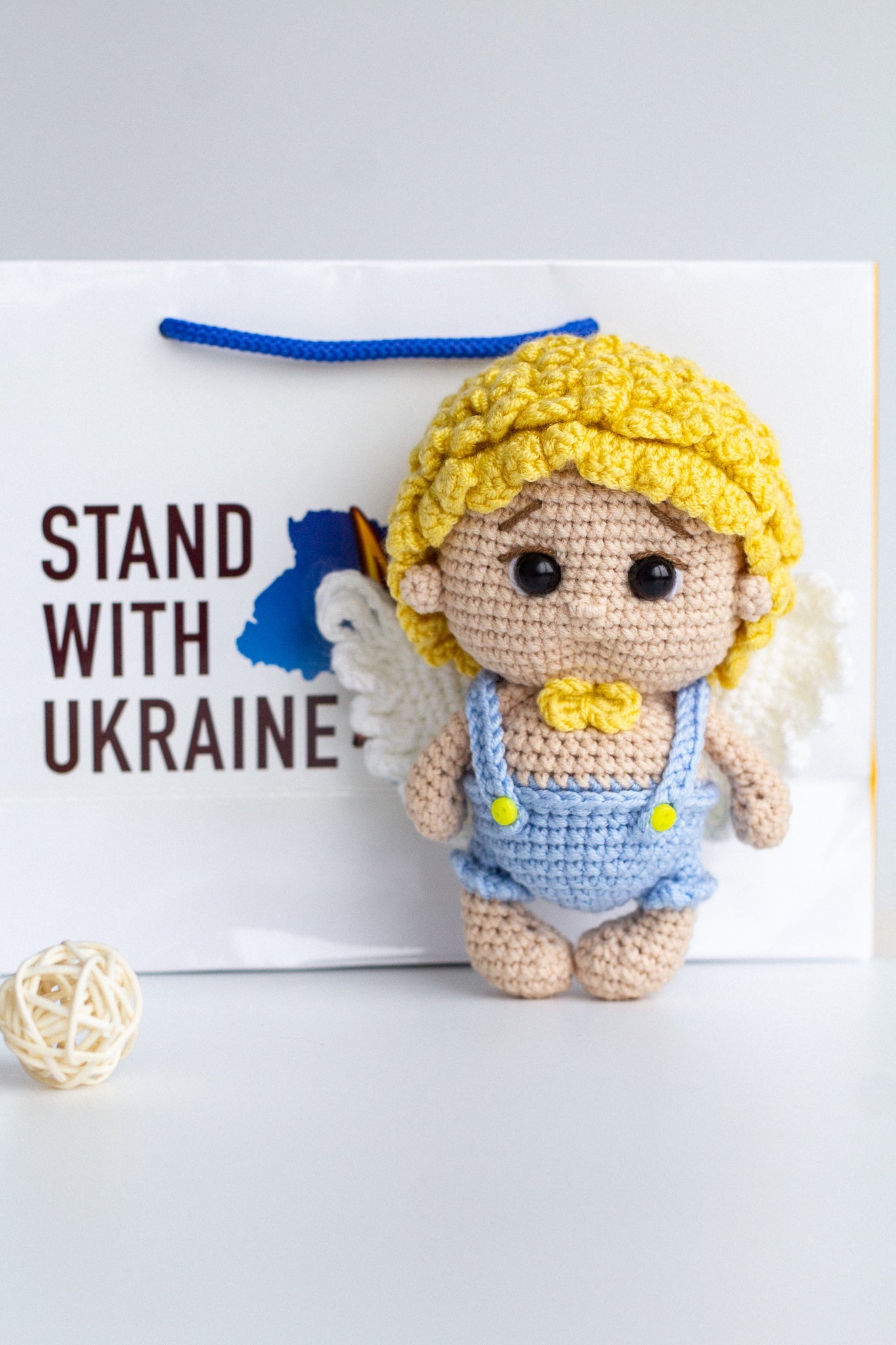 Cupid crochet, Amigurumi angel doll - WoollyFox